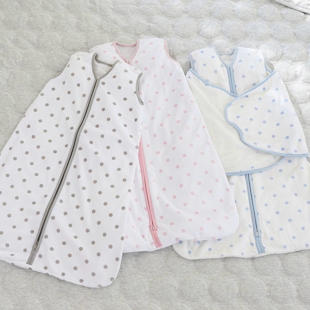 pottery barn baby Chamois Dot HALO SleepSack Swaddle